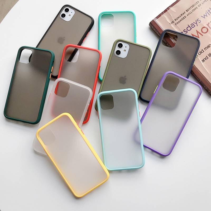 Mint Hybrid Simple Matte Bumper Phone Case For iPhone 11 Pro Max XR XS Max 6S 8 7 Plus Shockproof Soft TPU Silicone Clear Cover Mint Hybrid Simple Matte Bumper Phone Case For iPhone 11 Pro Max XR XS Max 6S 8 7 Plus Shockproof Soft TPU Silicone Clear Cover