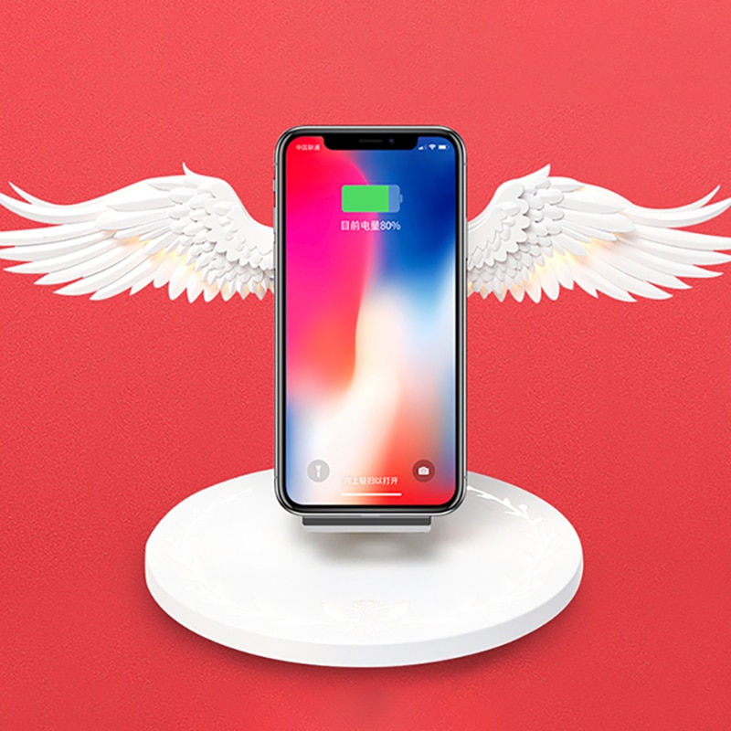 10W Drahtlose Ladegerät Engel Flügel Nacht Licht Handy Drahtlose Ladegerät für Android Apple USB Schnelle Ladung mit Nacht licht 10W Drahtlose Ladegerät Engel Flügel Nacht Licht Handy Drahtlose Ladegerät für Android Apple USB Schnelle Ladung mit Nacht licht