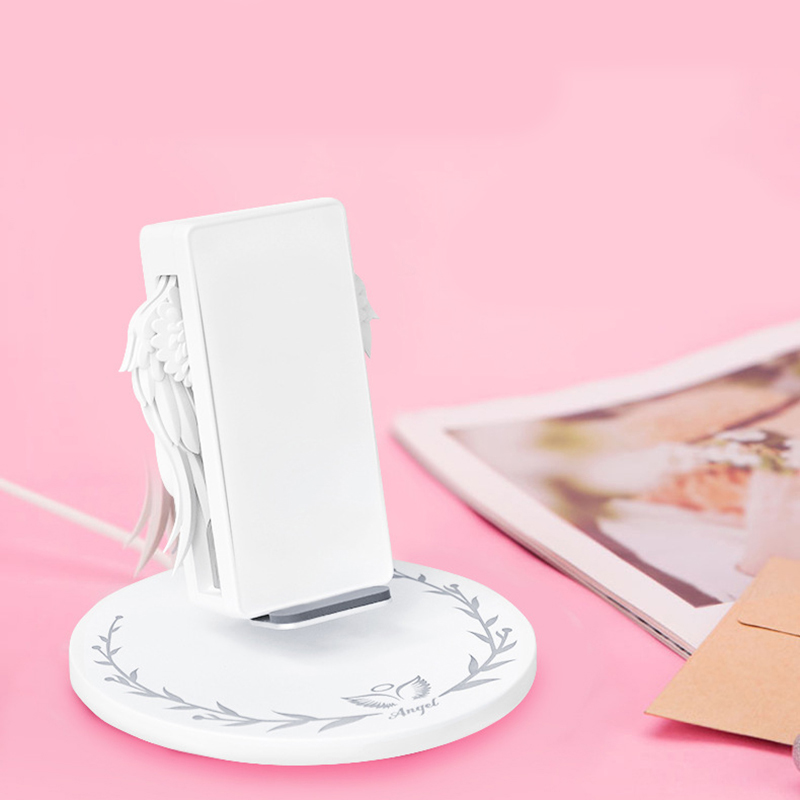 10W Drahtlose Ladegerät Engel Flügel Nacht Licht Handy Drahtlose Ladegerät für Android Apple USB Schnelle Ladung mit Nacht licht 10W Drahtlose Ladegerät Engel Flügel Nacht Licht Handy Drahtlose Ladegerät für Android Apple USB Schnelle Ladung mit Nacht licht