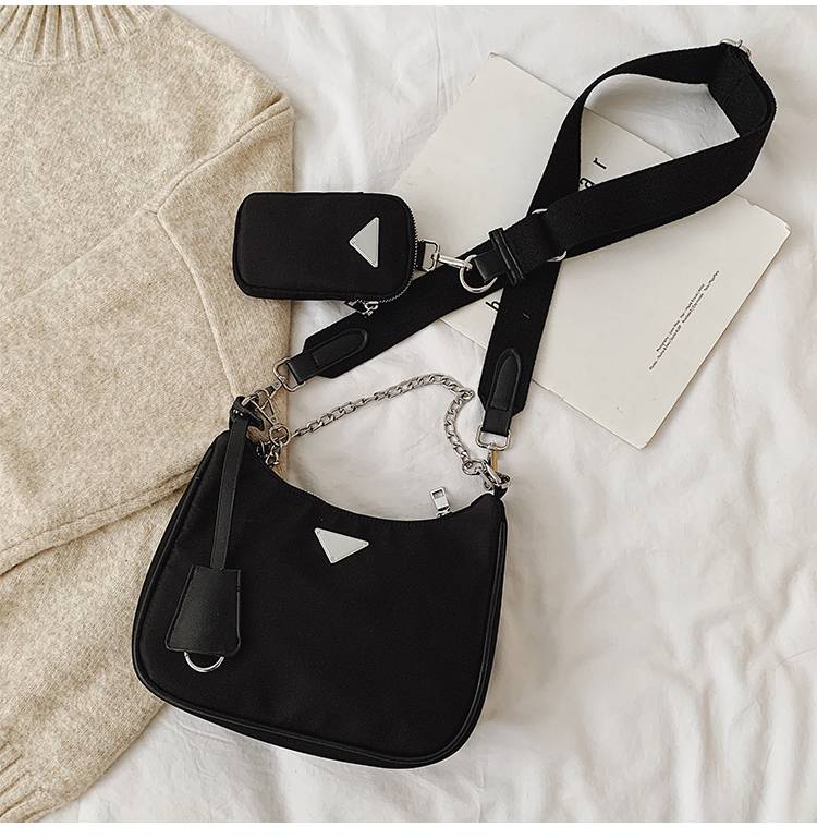 Women Crossbody Bag Causal Luxury Handbags Women Bags Designer With Mini Pocket Luxury Brand Female Shoulder Messenger Bag Women Crossbody Bag Causal Luxury Handbags Women Bags Designer With Mini Pocket Luxury Brand Female Shoulder Messenger Bag Color : Black shoulder bag|Khaki shoulder bag