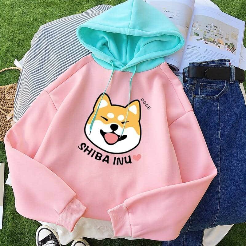 Sudadera Kawaii con estampado de Shiba Inu – Unicorn Wave España