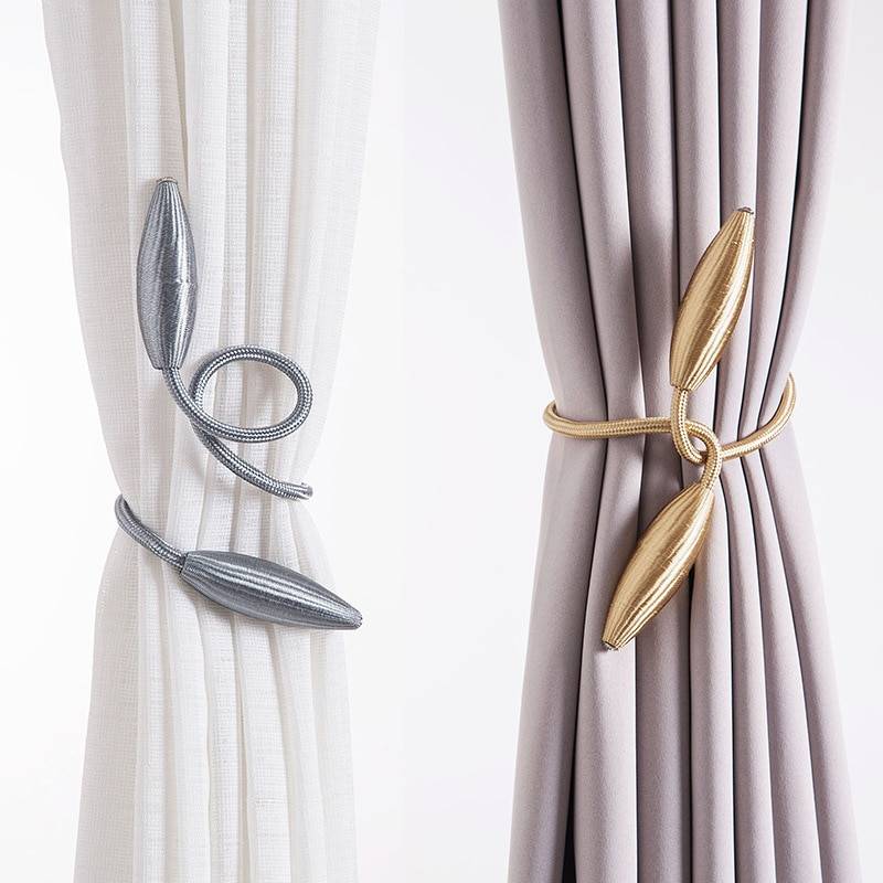 Arbitrary shape strong Curtain Tiebacks Plush Alloy Hanging Belts Ropes Curtain Holdback Curtain Rods Accessoires Color : Lake blue|Beige|Pink|Light coffee|Black coffee|red|Gold|Golden|purple|gray|white 