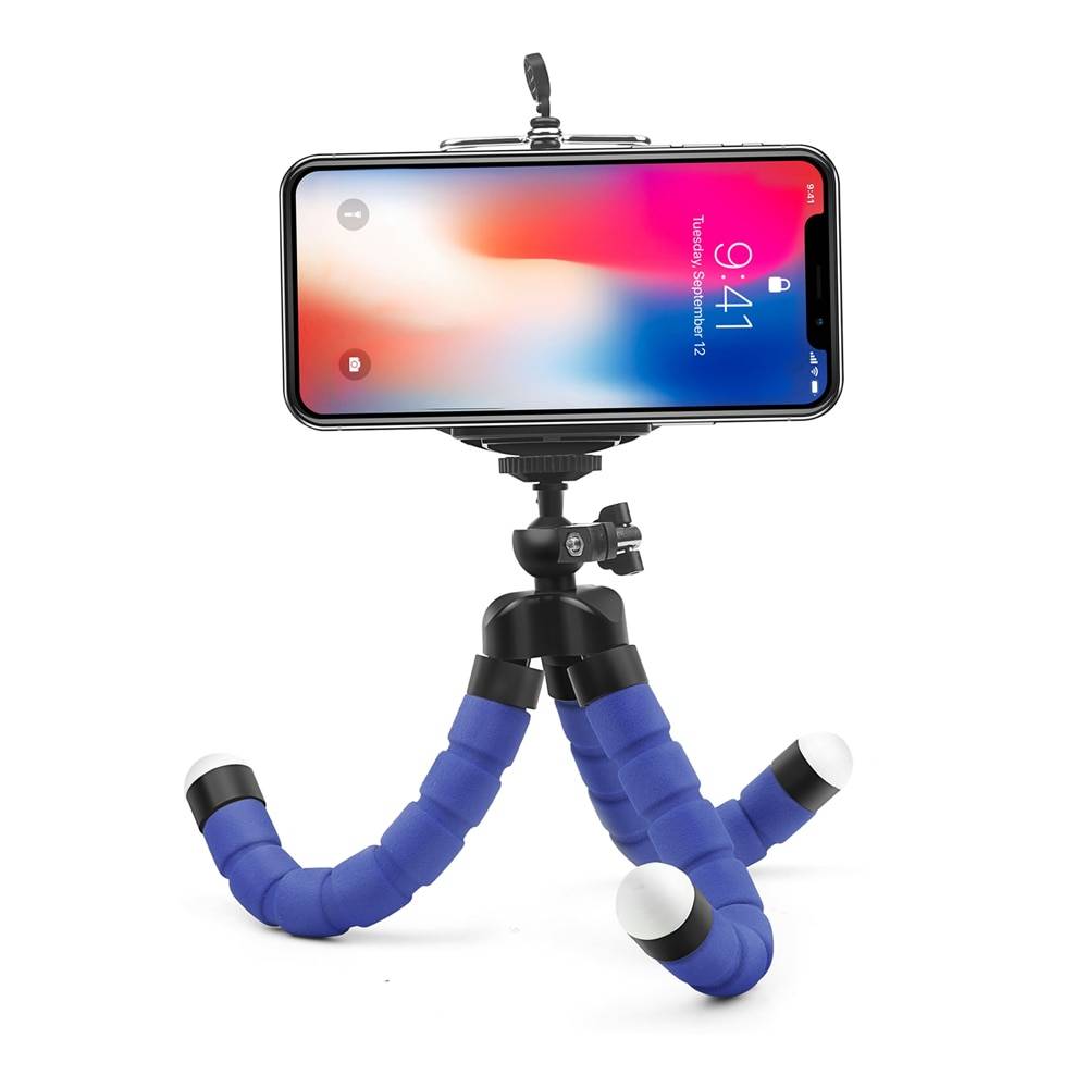 SHOOT Mini Flexible Sponge Octopus Tripod for iPhone Samsung Xiaomi Huawei Mobile Phone Smartphone Tripod for Gopro 8 7 5 Camera