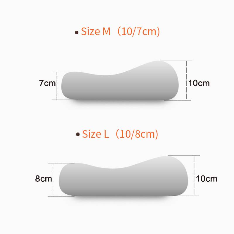 Mlily Memory Foam Bed Orthopedic Pillow for Neck Pain Sleeping with Embroidered Pillowcase 60*30cm